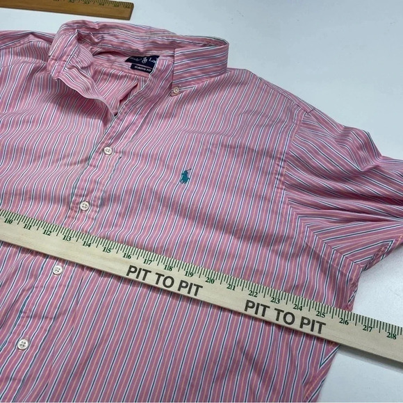 Polo Ralph Lauren Mens Size 17 Classic Fit Long Sleeve Button Down Shirt 1943 - Picture 6 of 8